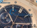 Royal Oak Chrono 26240 RG DDF 1:1 Best Edition Blue Dial on RG Bracelet DD4401 Super Clone (50 Anniversary) Weighted 205g - Image 4