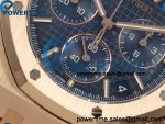 Royal Oak Chrono 26240 RG DDF 1:1 Best Edition Blue Dial on RG Bracelet DD4401 Super Clone (50 Anniversary) Weighted 205g - Image 5
